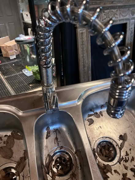 Photo of free St steel sink with tap (Lambs Green RH12) #3