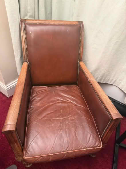 Photo of free Long wooden chair, art deco style (Fiveways BN1) #2