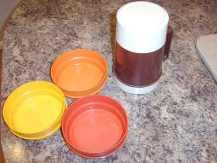 Photo of free large food thermos flask and 3 tupperware bowls (Durrington BN13) #1