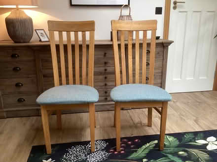 Photo of free Two oak frame dinning chairs (Radbrook Green SY3) #1