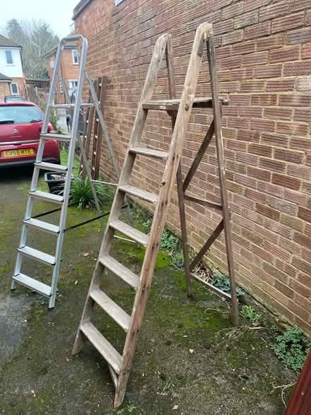 Photo of free 6 foot ladder wood (Englefield Green TW20) #1
