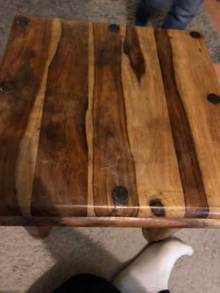 Photo of free Mexican solid pine heavy side table (Ellesmere SY12) #3