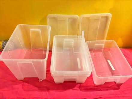 Photo of free Ikea plastic SAMLA storage boxes (Lower Manhattan) #2