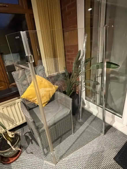 Photo of free L shaped glass Shower Screen with hinge (Comberton DY10) #2