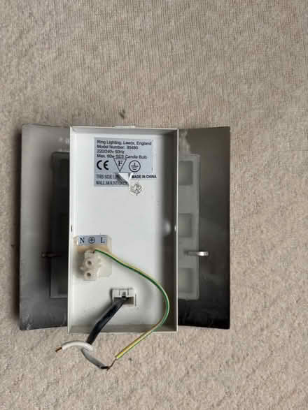 Photo of free Pair of chrome wall light (Sundon Park LU3) #3