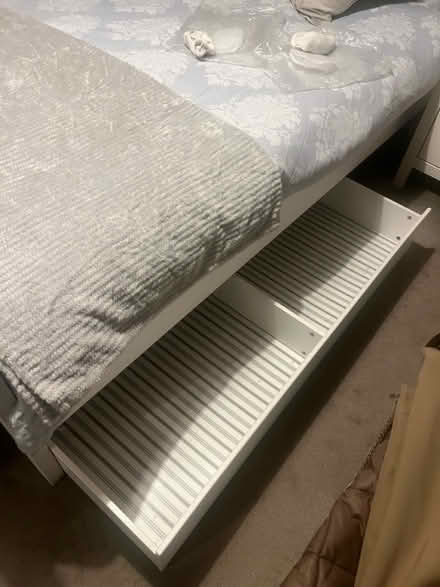 Photo of free 2 x White Ikea Underbed Drawers (Catford SE6) #1