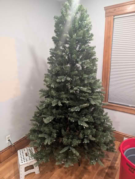 Photo of free Pre-Lit Fake Christmas Tree (Stoneham, Near Montvale Ave) #1