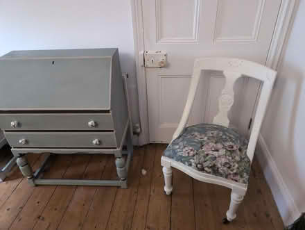Photo of free Hall table unit with drawers and chairs (Llandrindod LD1) #1