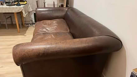 Photo of free leather sofa (Meersbrook, S8) #3