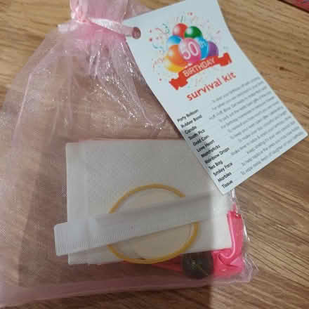 Photo of free 50th birthday survival kit (Bradford BD12) #1