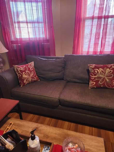 Photo of free dark grey sectional couch (Prospect Park NJ) #3