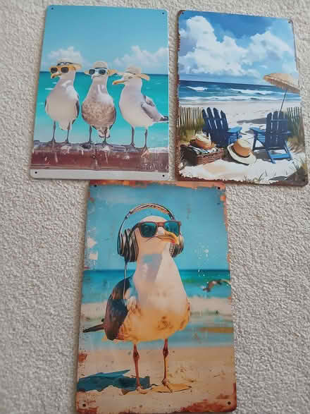 Photo of free 3 beach n seagull plaques (Bournemouth BH1) #1