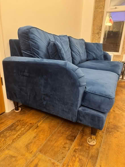 Photo of free Royal Blue sofa (Walthamstow) #2