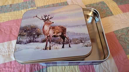 Photo of free Winter Deer Empty Biscuit Tin (Epping CM16) #1