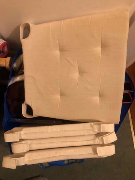 Photo of free Chair cushions x 4 (Malvern Link WR14) #1