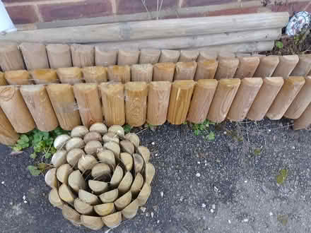 Photo of free Assorted wooden flower bed edging (Kentwood RG30) #1