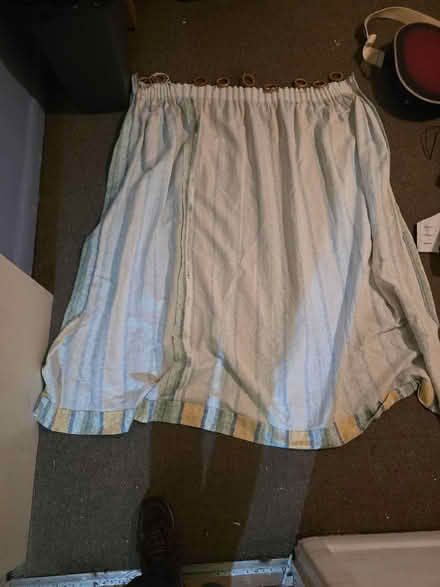 Photo of free Pair of striped curtains (Swindon Village GL51) #3