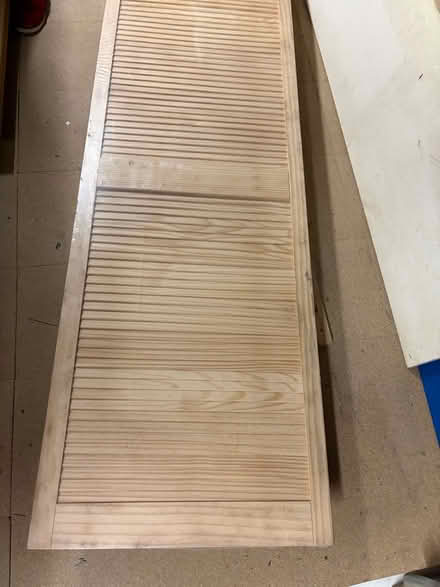 Photo of free Pine louvred door (as new) (Abbots Langley (WD5)) #1