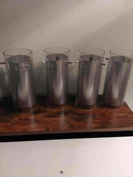 Photo of free 4 ceiling pendant shades (Rothwell LS26) #1