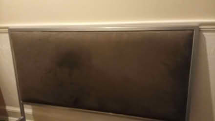 Photo of free double bed, metal frame (Comiston EH10) #1