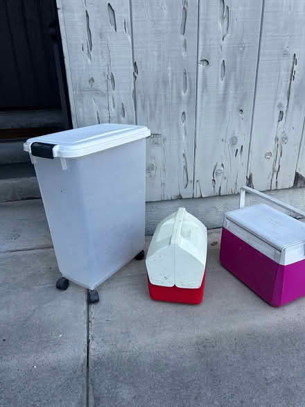 Photo of free 2 small coolers, wheeled storage (Seal Beach) #1