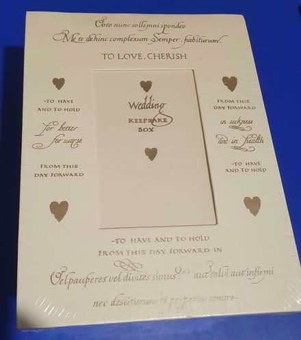 Photo of free Beautiful Wedding Keepsake Box (Lyppard Grange WR4) #1