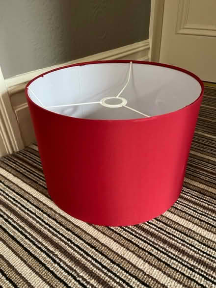 Photo of free Red lamp shade (SK4 Heaton moor) #1