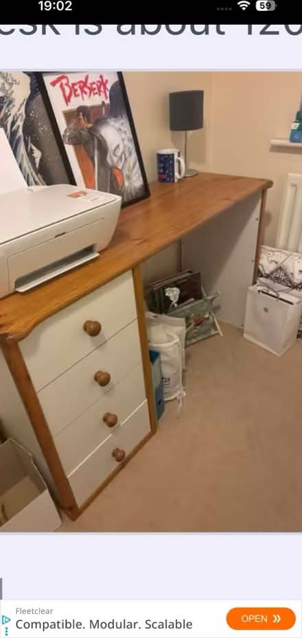 Photo of free Sturdy desk (Kings Hill ME19) #1