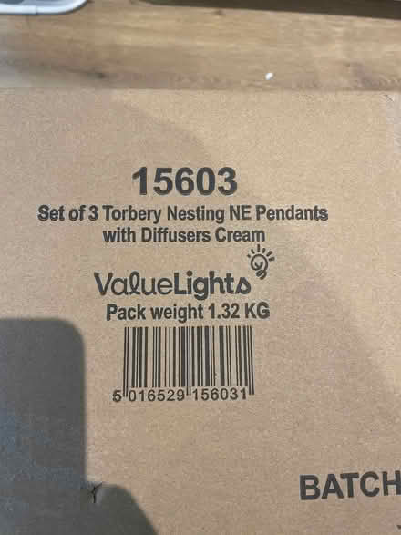 Photo of free Set of 3 Nesting Cream Light Shades (Trumpington, CB2) #2