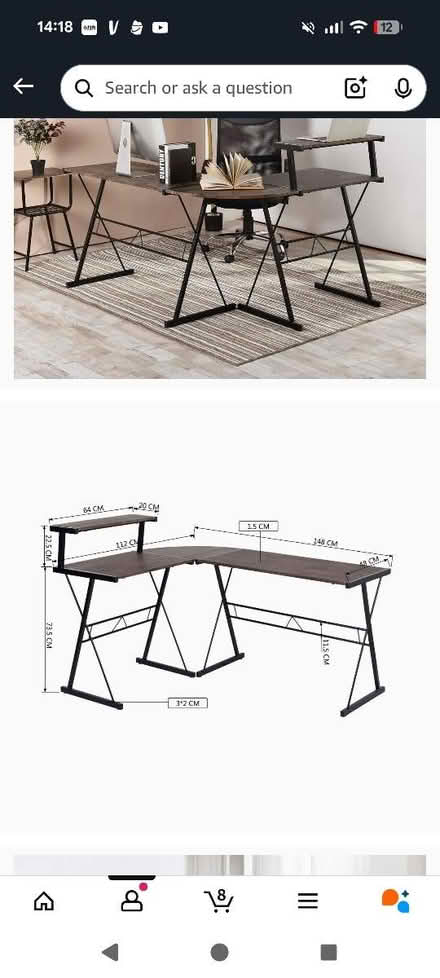 Photo of free L shaped corner desk (NW3 London) #2
