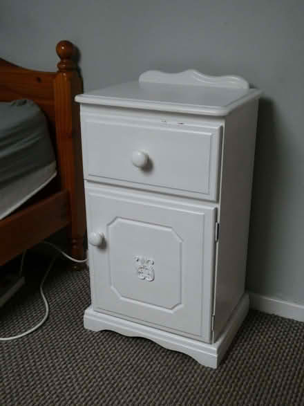 Photo of free Bedside cabinet - White, solid wood (Cinnamon Brow WA2) #1