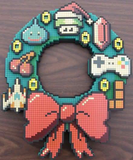 Photo of free ThinkGeek 8 bit holiday wreath (castro valley) #3