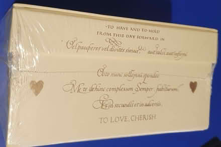 Photo of free Beautiful Wedding Keepsake Box (Lyppard Grange WR4) #3