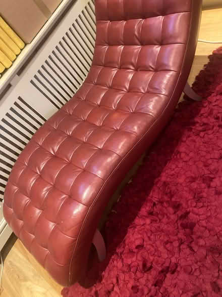 Photo of free Red sofa (chaise longue) (Wormholt W12) #2