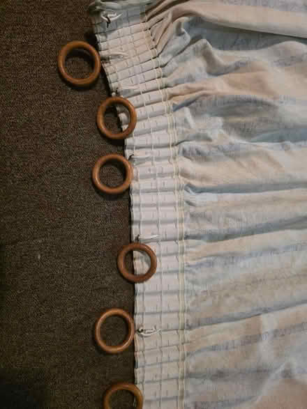 Photo of free Pair of striped curtains (Swindon Village GL51) #2