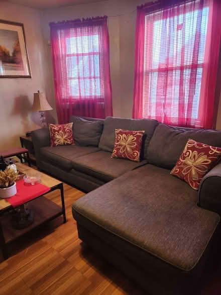 Photo of free dark grey sectional couch (Prospect Park NJ) #2