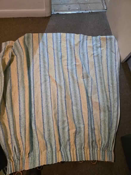 Photo of free Pair of striped curtains (Swindon Village GL51) #1