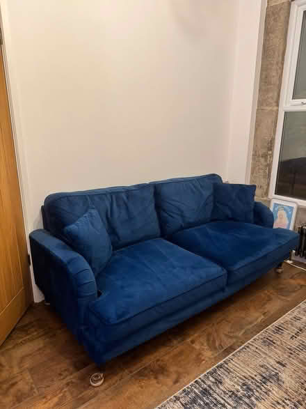 Photo of free Royal Blue sofa (Walthamstow) #1