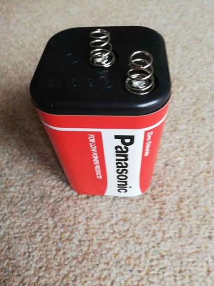Photo of free Large 6v battery Zinc Chloride (BS30) #1