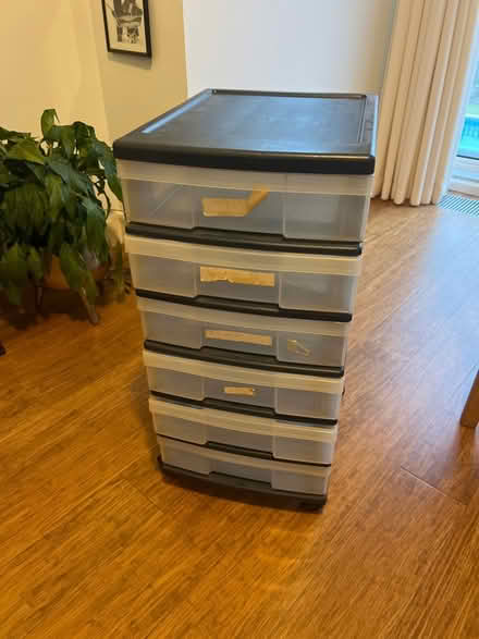 Photo of free Plastic drawers. On wheels (BH15) #1