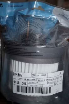 Photo of free Vacuum Cleaner Filter (Pinkneys Green SL6) #1