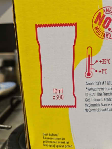 Photo of free 300 sachets American mustard (Batemoor S8) #2