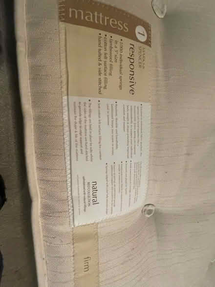 Photo of free M & S double matress (West Stratton SO21) #2