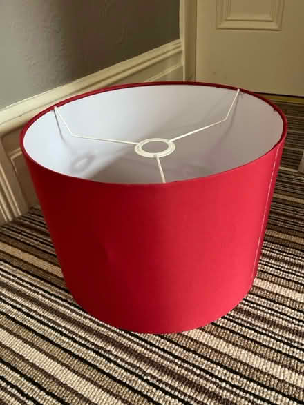 Photo of free Red lamp shade (SK4 Heaton moor) #2