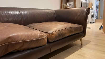 Photo of free leather sofa (Meersbrook, S8) #2
