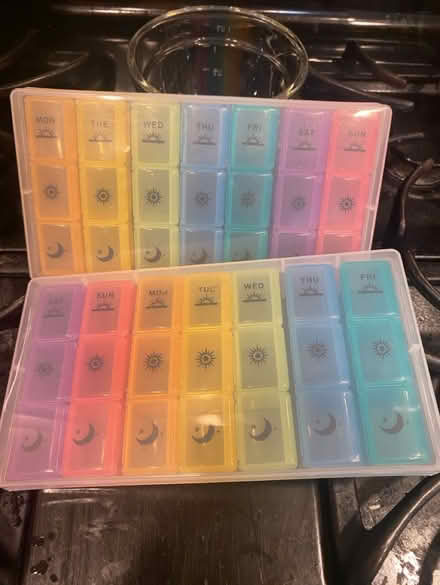 Photo of free 2 weekly pill box containers (Malden Center) #1