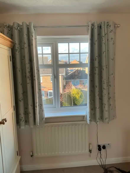 Photo of free Double duvet cover and 2 sets of ringlet curtains (Stone Cross BN24) #3