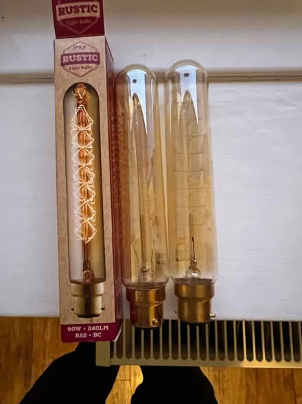 Photo of free Decorative Light Bulbs 60W 240 lumens B22 (large bayonet) (Clarkston G76) #1