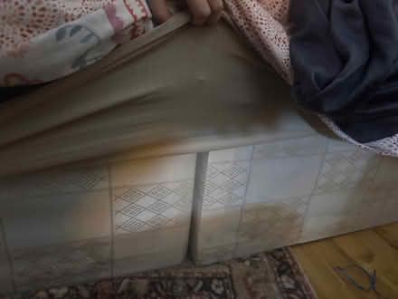 Photo of free Double bed base and cover (Newington Green N1) #2