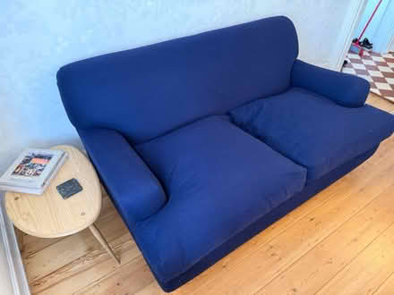 Photo of free Heals 3 Seater Sofa, Wool, Navy (Epsom) #2